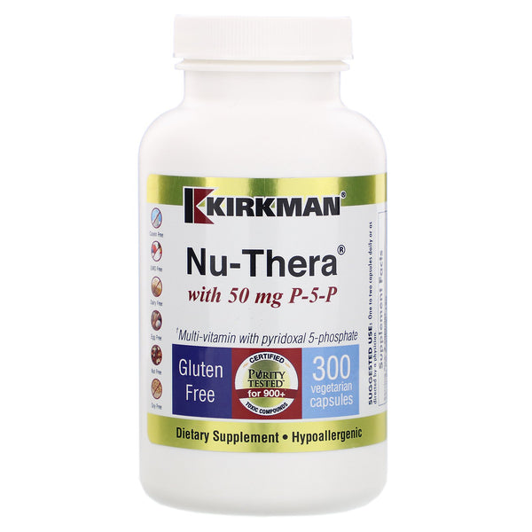 Kirkman Labs, Nu-Thera with 50 mg P-5-P, 300 Vegetarian Capsules