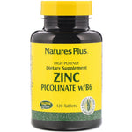 Nature's Plus, Zinc Picolinate w/B-6, 120 Tablets - The Supplement Shop