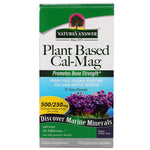 Nature's Answer, Plant Based Cal-Mag, 500/250 mg, 120 Vegetarian Capsules - The Supplement Shop