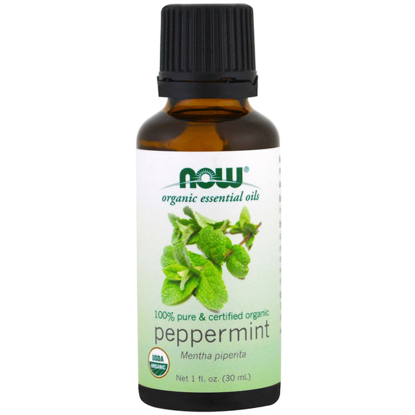 Now Foods, Organic Essential Oils, Peppermint, 1 fl oz (30ml) - The Supplement Shop