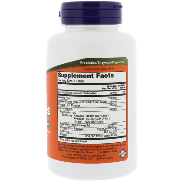 Now Foods, Super Enzymes, 90 Tablets - The Supplement Shop