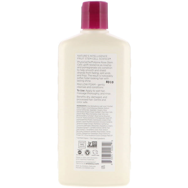 Andalou Naturals, Shampoo, Color Care, For Infused Moisture, 1000 Roses Complex, 11.5 fl oz (340 ml) - The Supplement Shop