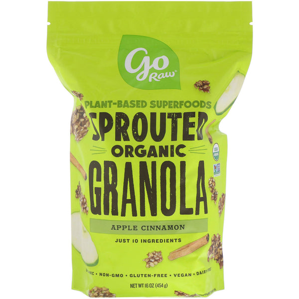 Go Raw, Organic Sprouted Granola, Apple Cinnamon, 16 oz (454 g) - The Supplement Shop