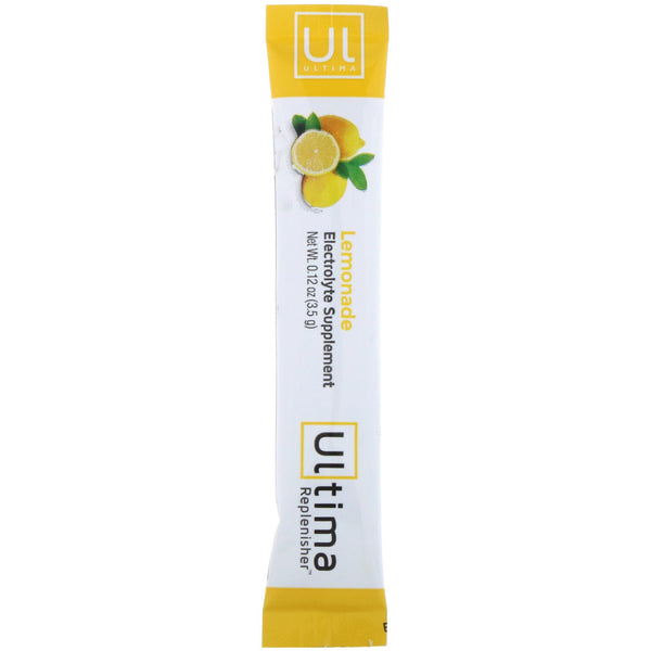 Ultima Replenisher, Electrolyte Powder, Lemonade, 20 Packets, 0.12 oz (3.5 g) Each - The Supplement Shop