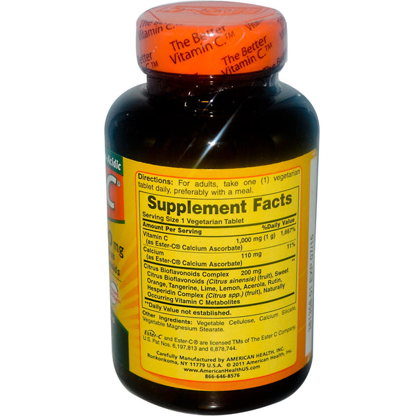 American Health, Ester-C, 1,000 mg, 120 Vegetarian Tablets - The Supplement Shop