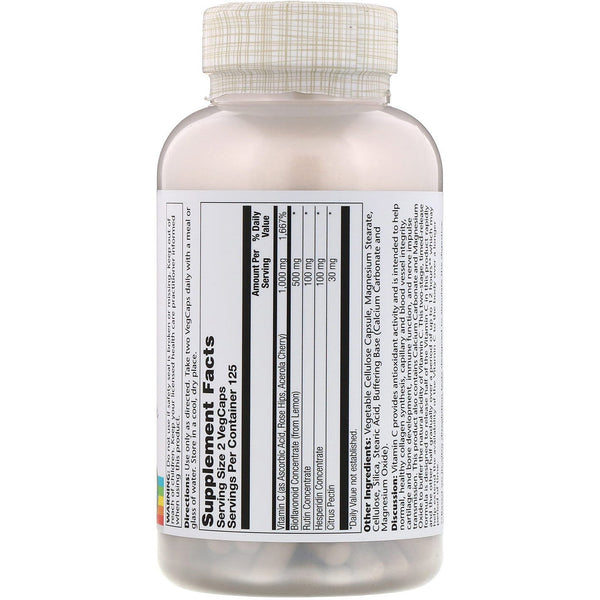 Solaray, Super Bio Vitamin C, Timed Release, 250 VegCaps - The Supplement Shop