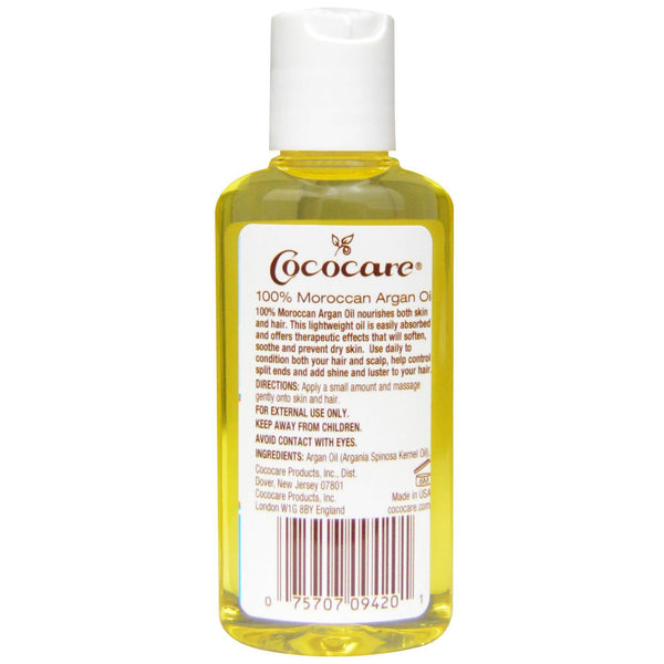 Cococare, 100% Natural Moroccan Argan Oil, 2 fl oz (60 ml) - The Supplement Shop