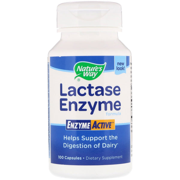 Nature's Way, Lactase Enzyme Formula, 100 Capsules - The Supplement Shop