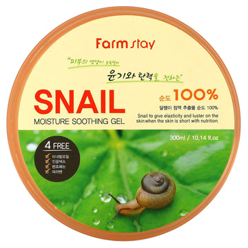 Farm Stay, Snail 100% Moisture Soothing Gel, 10.14 fl oz (300 ml)