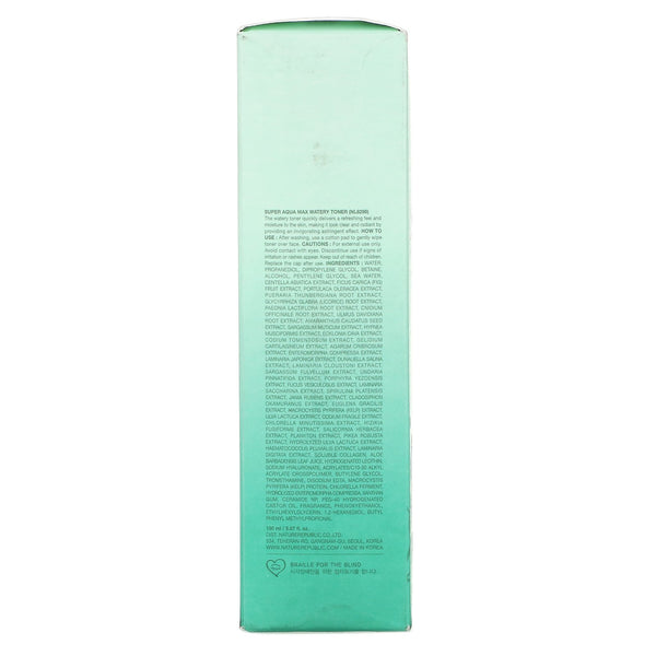 Nature Republic, Super Aqua Max, Watery Toner, 5.07 fl oz (150 ml) - The Supplement Shop