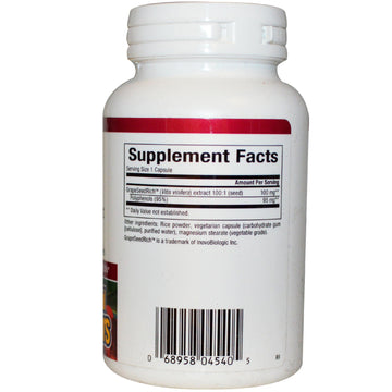 Natural Factors, GrapeSeedRich®, Grape Seed Extract, 100 mg, 120 Vegetarian Capsules
