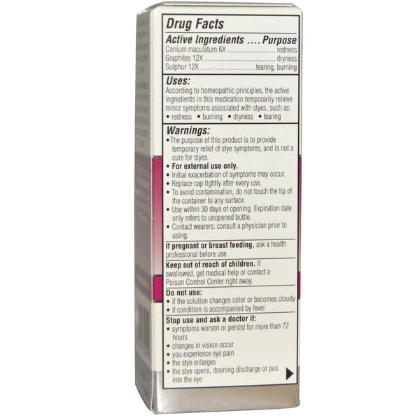 Similasan, Stye Eye Relief, Sterile Eye Drops, 0.33 fl oz (10 ml) - The Supplement Shop