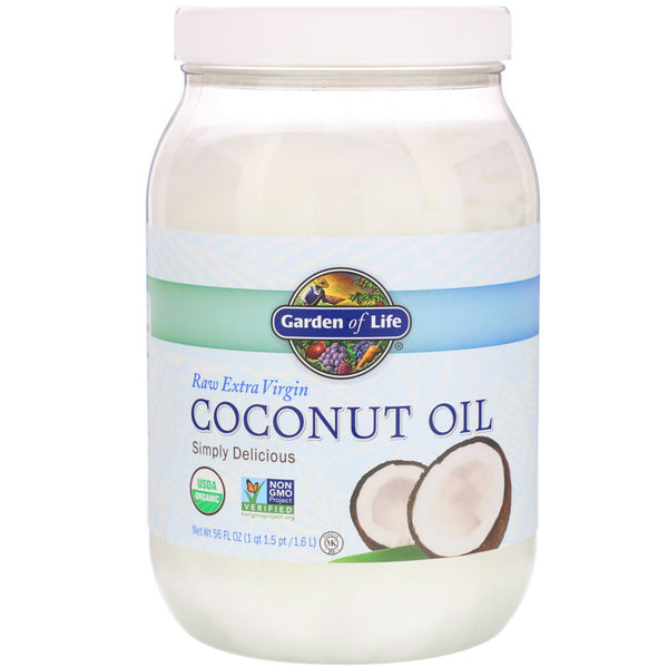 Garden of Life, Raw Extra Virgin Coconut Oil, 56 fl oz (1.6 l) - The Supplement Shop