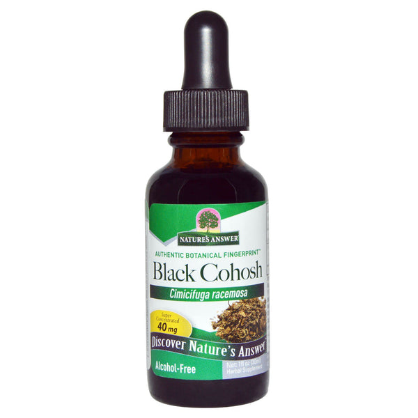 Nature's Answer, Black Cohosh, Alcohol-Free, 40 mg, 1 fl oz (30 ml) - The Supplement Shop