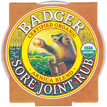 Badger, Organic Sore Joint Rub, Arnica Blend, 0.75 oz (21 g)
