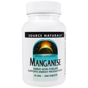 Source Naturals, Manganese, 10 mg, 250 Tablets