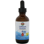 KAL, Lithium Orotate Drops, Natural Lemon Lime Flavor, 2 fl oz (60 ml) - The Supplement Shop