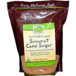 Now Foods, Real Food, Certified Organic, Sucanat Cane Sugar, 2 lbs (907 g) - The Supplement Shop