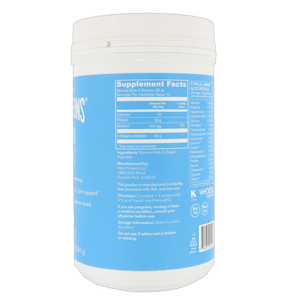 Vital Proteins, Collagen Peptides, Unflavored, 10 oz (284 g) - The Supplement Shop