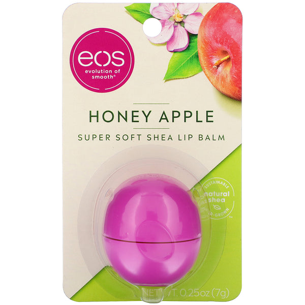 EOS, Super Soft Shea Lip Balm, Honey Apple, 0.25 oz (7 g) - The Supplement Shop