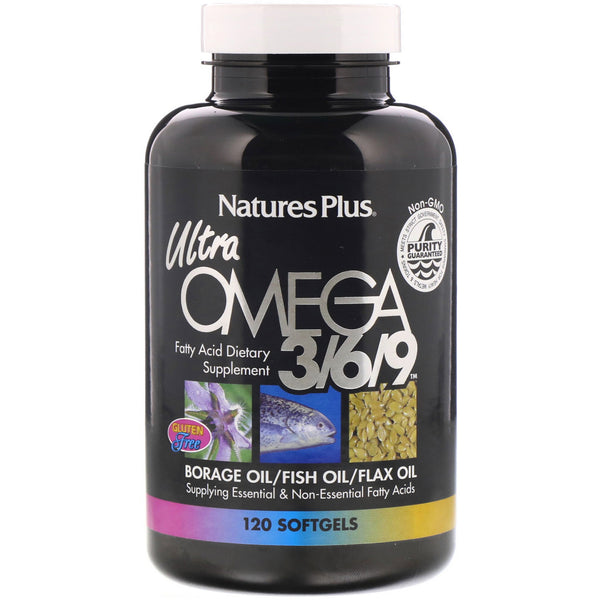 Nature's Plus, Ultra Omega 3/6/9, 120 Softgels - The Supplement Shop