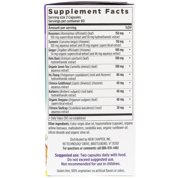 New Chapter, Zyflamend Whole Body, 120 Vegetarian Capsules - The Supplement Shop