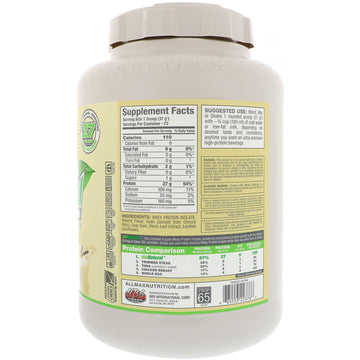 ALLMAX Nutrition, IsoNatural, Pure Whey Protein Isolate, Vanilla, 5 lbs (2.27 kg)