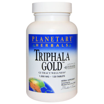 Planetary Herbals, Triphala Gold, GI Tract Wellness, 1,000 mg, 120 Tablets
