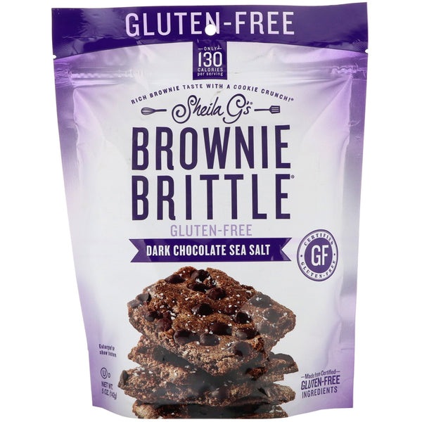 Sheila G's, Brownie Brittle, Gluten-Free, Dark Chocolate Sea Salt, 5 oz (142 g) - The Supplement Shop