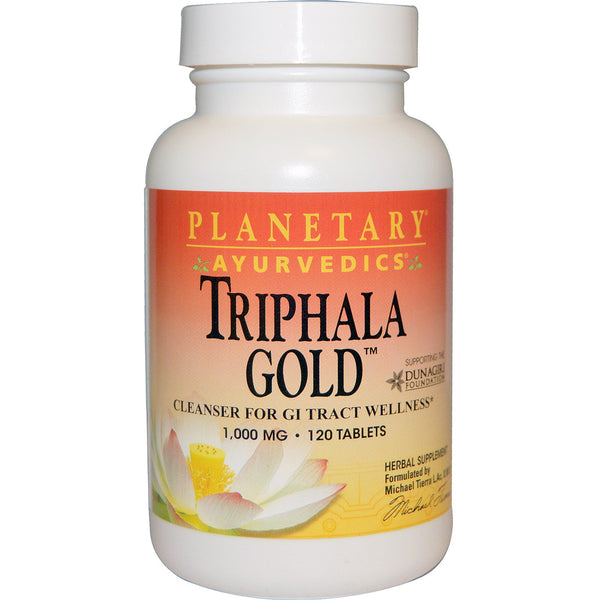 Planetary Herbals, Ayurvedics, Triphala Gold, 1,000 mg, 120 Tablets - The Supplement Shop