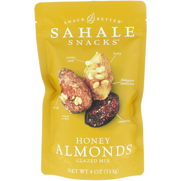 Sahale Snacks, Glazed Mix, Honey Almonds, 4 oz (113 g) - The Supplement Shop