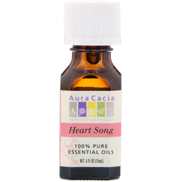 Aura Cacia, 100% Pure Essential Oils, Heart Song, .5 fl oz (15 ml)