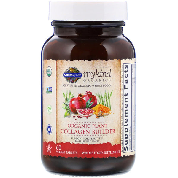 Garden of Life, MyKind Organics, Organic Plant Collagen Builder, 60 Vegan Tablets - The Supplement Shop