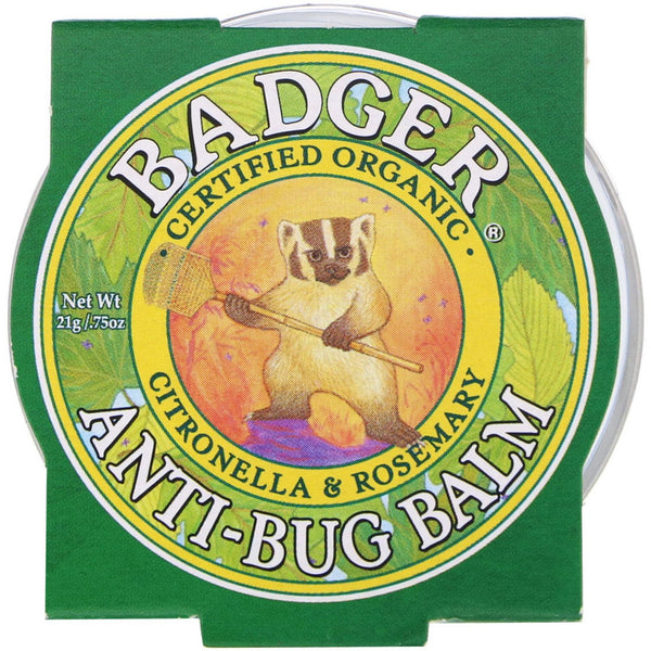 Badger Company, Anti-Bug Balm, Citronella & Rosemary, .75 oz (21 g) - The Supplement Shop