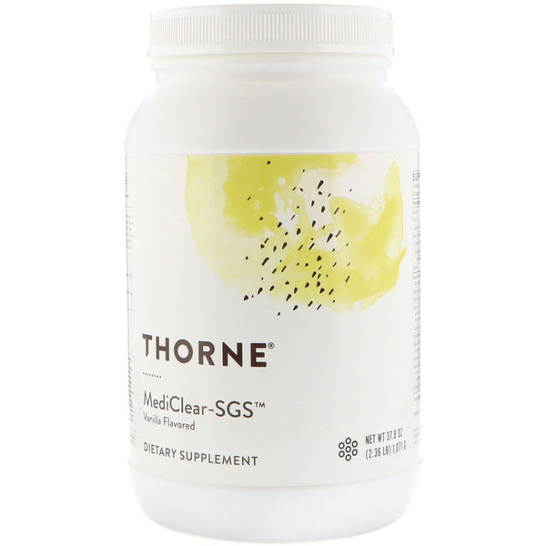 Thorne Research, MediClear-SGS, Vanilla Flavored, 37.8 oz (1071 g) - The Supplement Shop