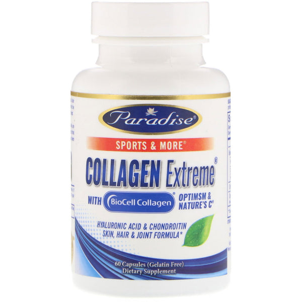 Paradise Herbs, Collagen Extreme with BioCell Collagen, 60 Capsules - The Supplement Shop
