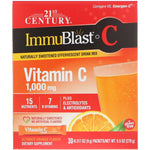 21st Century, ImmuBlast-C, Effervescent Drink Mix, Ultimate Orange, 1,000 mg, 30 Packets, .317 oz (9 g) Each - The Supplement Shop