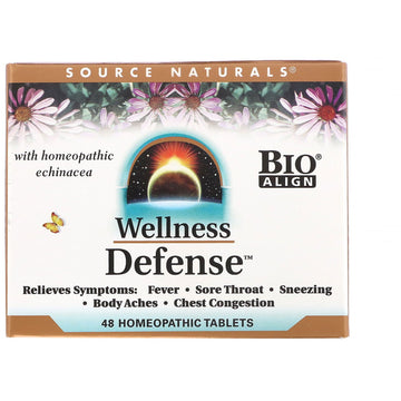 Source Naturals, Wellness Defense, 48 Homeopathic Tablets
