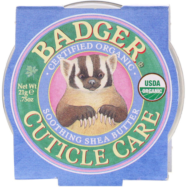 Badger Company, Organic Cuticle Care, Soothing Shea Butter, .75 oz (21 g) - The Supplement Shop