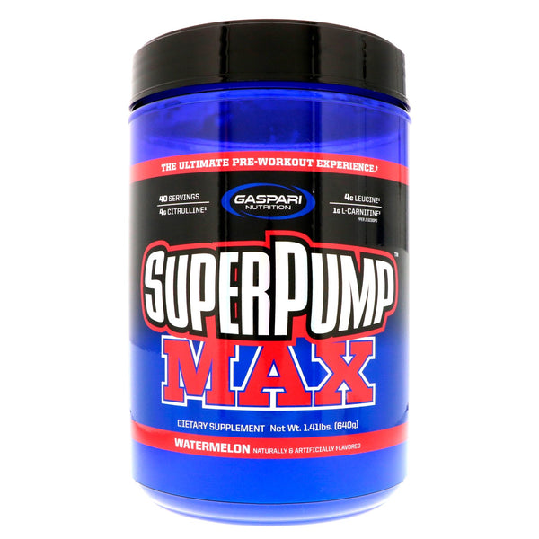 Gaspari Nutrition, SuperPump Max, Watermelon, 1.41 lbs (640 g) - The Supplement Shop
