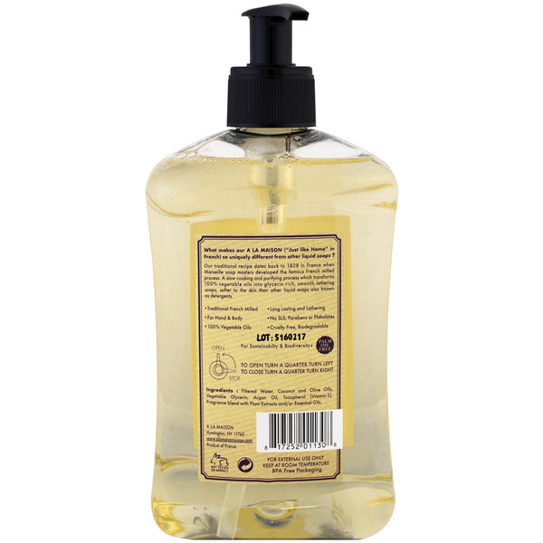 A La Maison de Provence, Hand and Body Liquid Soap, Fig and Basil, 16.9 fl oz (500 ml) - The Supplement Shop