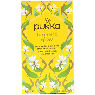 Pukka Herbs, Turmeric Glow Tea, 20 Tea Sachets, 1.27 oz (36 g)