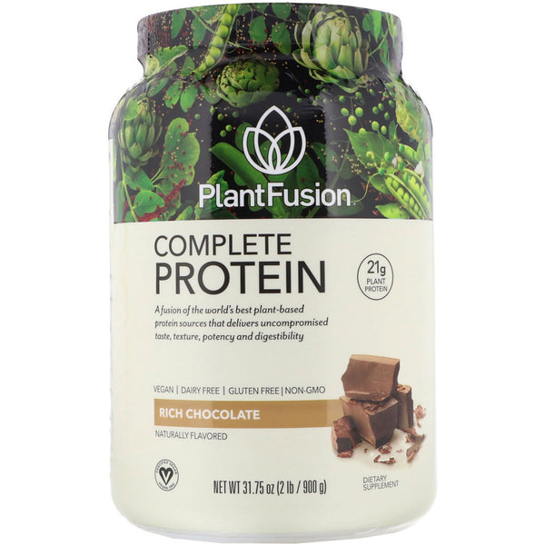 PlantFusion, Complete Protein, Rich Chocolate, 2 lb (900 g) - The Supplement Shop