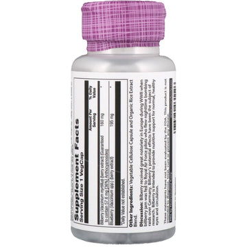 Solaray, Vital Extracts Bilberry, 30 VegCaps