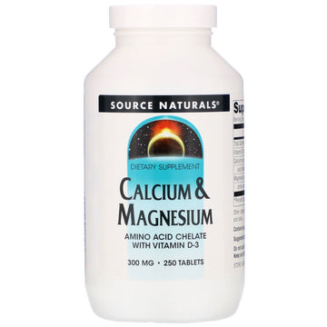 Source Naturals, Calcium & Magnesium, 300 mg, 250 Tablets
