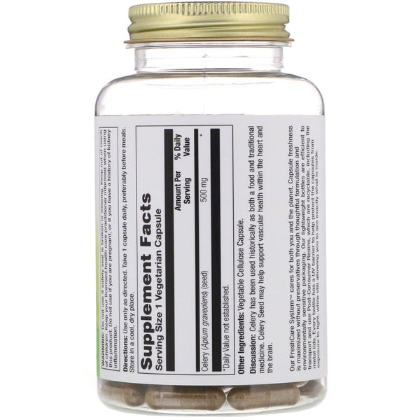 Nature's Herbs, Celery Seed, 100 Vegetarian Capsules - The Supplement Shop