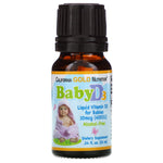 California Gold Nutrition, Baby Vitamin D3 Drops, 400 IU, .34 fl oz (10 ml) - The Supplement Shop