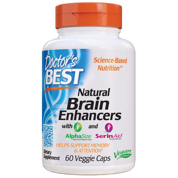 Doctor's Best, Natural Brain Enhancers wtih AlphaSize and SerinAid, 60 Veggie Caps