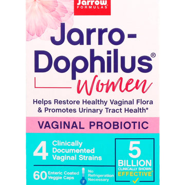 Jarrow Formulas, Jarro-Dophilus, Vaginal Probiotic, Women, 5 Billion, 60 Enteric Coated Veggie Caps