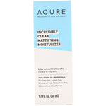 Acure, Incredibly Clear, Mattifying Moisturizer, 1.7 fl oz (50 ml) - The Supplement Shop